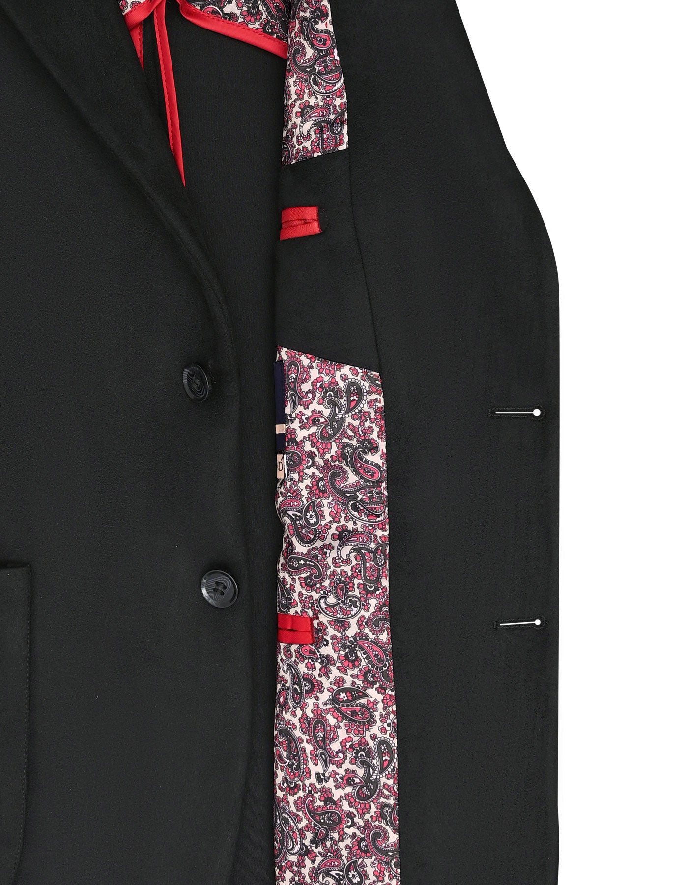 Black Plain Tailored Smart Fit Coat