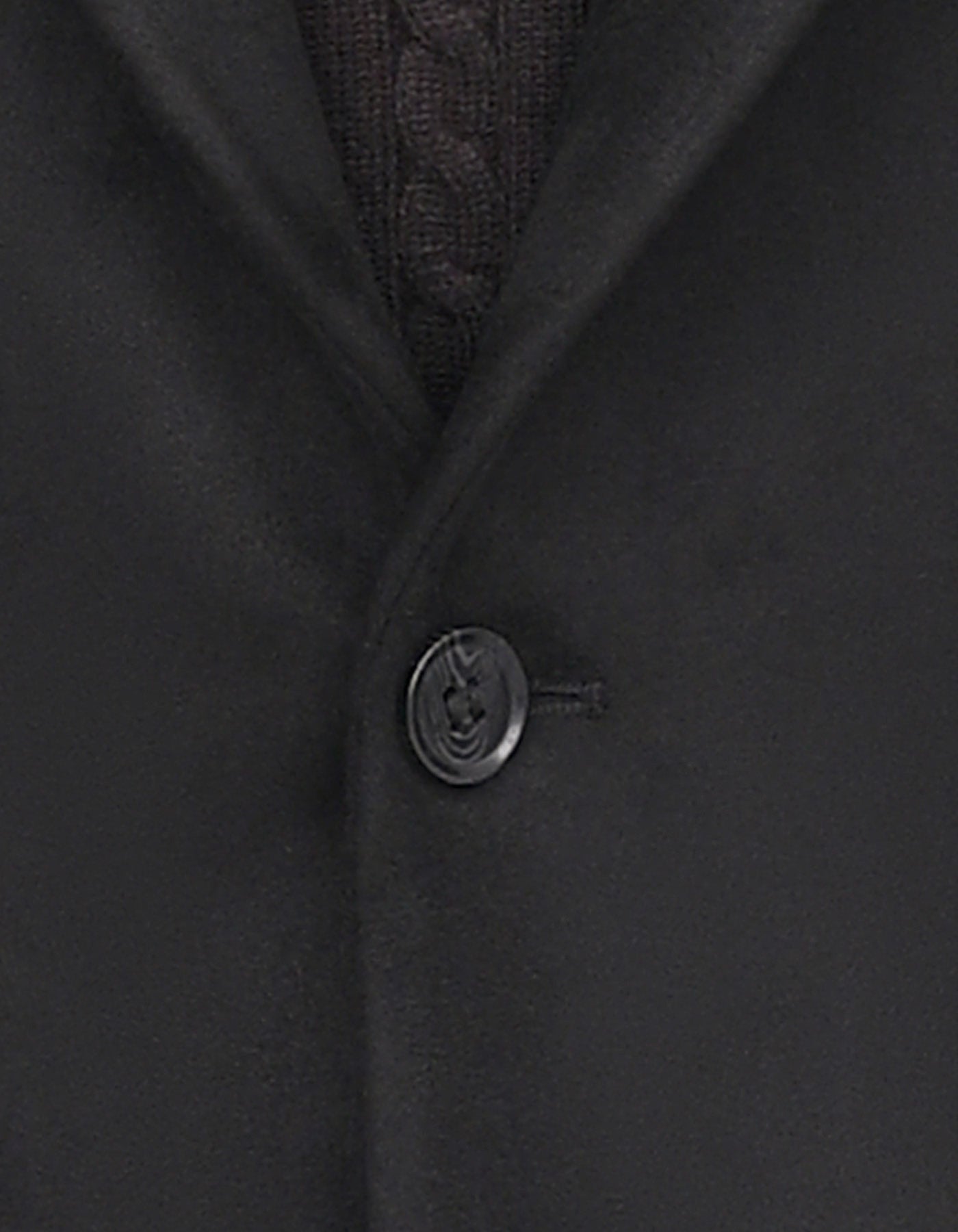 Black Plain Tailored Smart Fit Coat