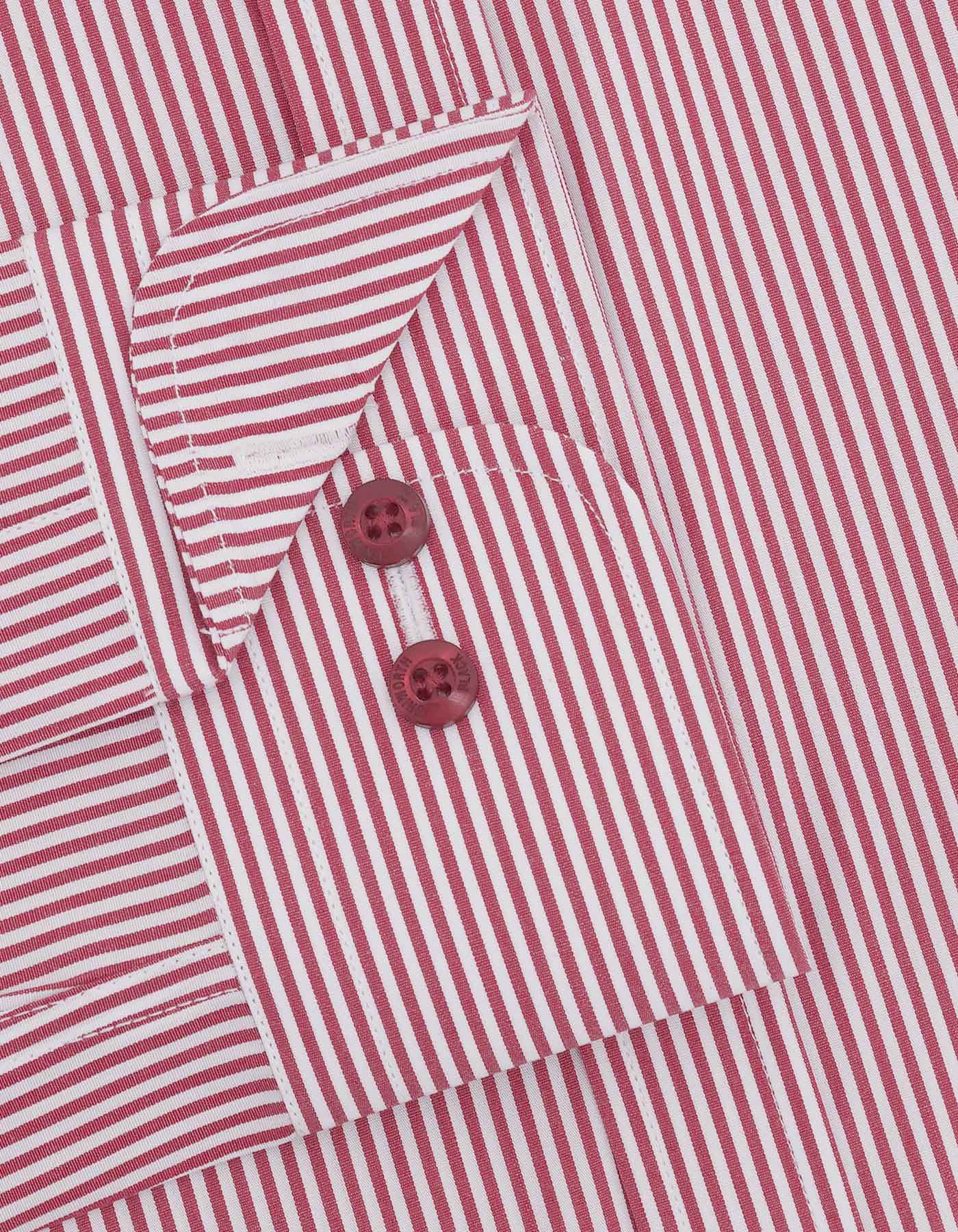 Stripe White/Red Classic Fit Shirt