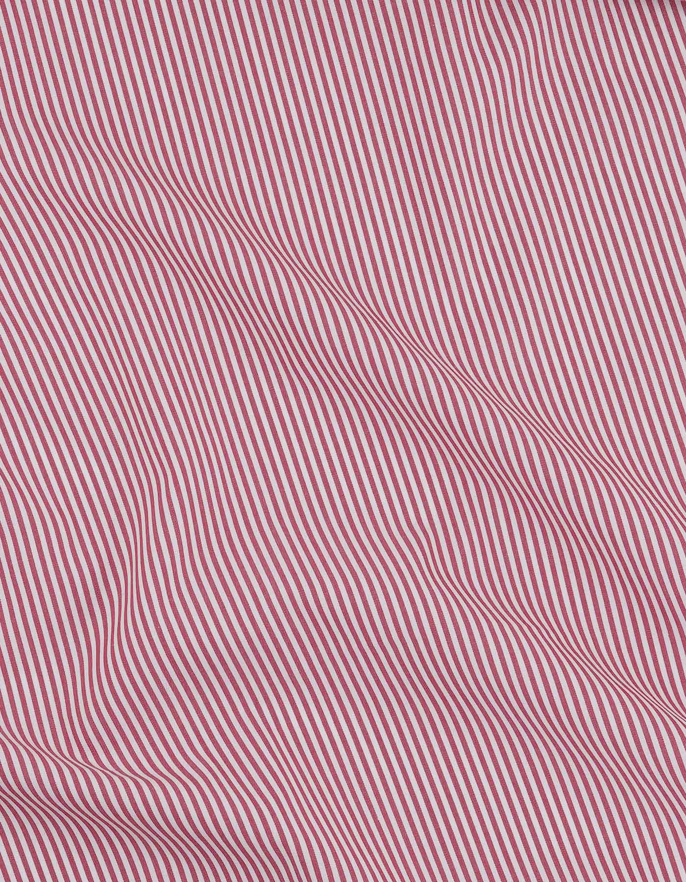 Stripe White/Red Classic Fit Shirt