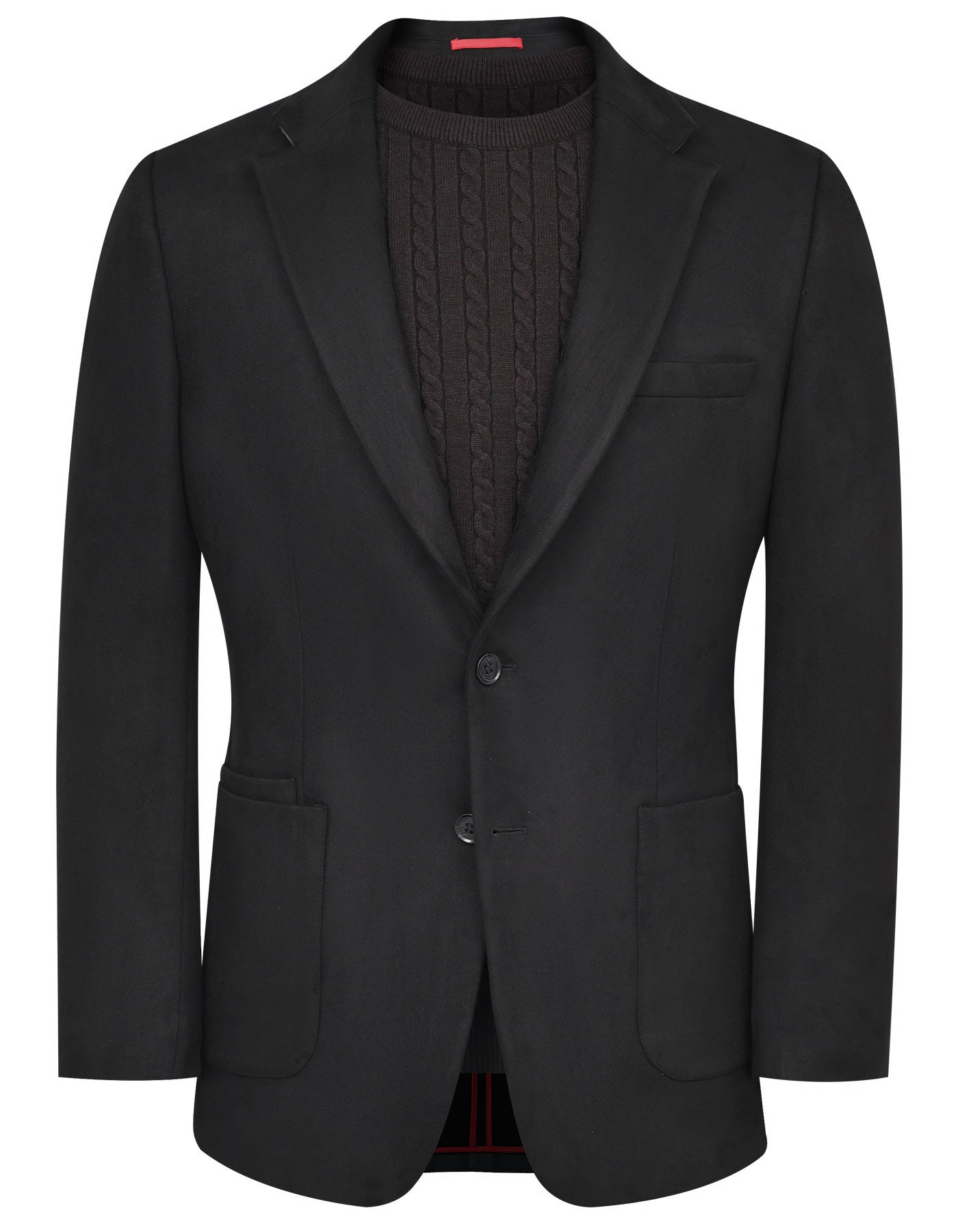 Black Plain Tailored Smart Fit Coat